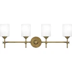 Quoizel ARI8631 Aria 4 Light 32"W Vanity - Brass. Fixed Price $309.99.