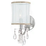 Crystorama Hampton Light Chrome Sconce 5621-CH. Fixed Price $148.00.