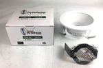 Intense Lighting IC43WW Step Baffle Trim White Metal / Ring New. Fixed Price $11.00.