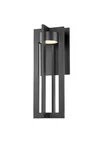 Wac Lighting Chamber Single 20" Tall Integrated Led Outdoor Wall Sconce Bk. Fixed Price $179.95.