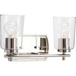 Progress Lighting P300155 Nickel Adley 2-LIGHT 14"W Bathroom Vanity. Fixed Price $139.99.