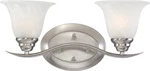 Volume Lighting V5232 Nickel Trinidad 2-LIGHT 17"W Bathroom Vanity. Fixed Price $45.83.