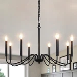 Black Chandeliers For Dining Room, 8 Lights Modern Farmhouse Light.... Fixed Price $126.13.