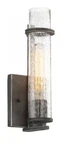Satco- Light Vanity With Clear Seeded Glass Iron Black Finish Led 60-6381. Fixed Price $27.00.