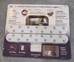 Megabrite Motion Sensor Led Under Cabinet Light Wireless 12" Open Box. Fixed Price $18.99.