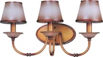 Newport Copper And Autumn Haze Glass 3 Light Bath Wall Orig $189. Fixed Price $47.99.
