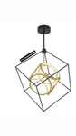 New Artika Luxury 1-LIGHT Black&gold Modern Integrated Led Pendant Fixture. Fixed Price $84.99.
