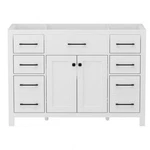 48" Freestanding Single Sink Bathroom Vanity With Resin Top, Faucet. Fixed Price $329.99.