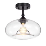 Warehouse Of Tiffany HM005/1 Masix 1-LIGHT Semi-flush Mount Lamp With Donut Glas. Fixed Price $90.99.