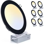 Zyc Inch Recessed - 18W 1802LM Black Lightingdimmable 5CCT. Fixed Price $138.87.