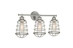 Design House Ajax Collection 3-LIGHT Galvanized Indoor Vanity. Fixed Price $55.00.