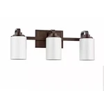 Hampton Bay 3-LIGHT 21 In. Oil-rubbed Bronze Contemporary Bathroom Vanity. Fixed Price $37.99.