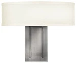 Hampton 15" Wide Antique Nickel Wall Sconce By Hinkley. Fixed Price $254.15.