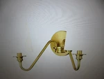 Z-lite Gianna 20 In. 2-LIGHT Modern Gold Wall Sconce With White Fabric Shades. Fixed Price $85.45.