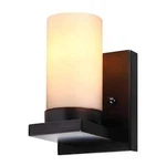 Sea Gull 41585-710 Ellington Wall Bath Sconce Burnt Sienna, Caf Tint Glass. Fixed Price $29.95.