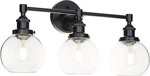 Xinbei Lighting Vanity Light, Black Wall With Glass XB-W1256-3-MB. Fixed Price $71.99.