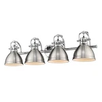 Golden Lighting Duncan Bath Vanity, Chrome/pewter Shades 3602-BA4CH-PW. Fixed Price $329.99.