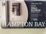 Hampton Bay Regan 4.5 In. 1-LIGHT Wall Sconce Espresso Finish. Fixed Price $100.00.