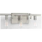 Progress Lighting P300107 Nickel Glayse 3-LIGHT 22-3/4"W Bathroom Vanity. Fixed Price $110.86.