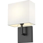 Z-lite 815-1S-MB Saxon Light 7 Inch Matte Black Wall Sconce. Fixed Price $118.00.