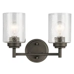 Kichler Winslow 2 Light Bath, Olde Bronze - 45885OZ. Fixed Price $99.97.