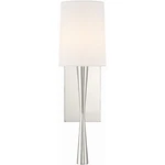 Crystorama TRE-221-PN Trenton Bath Sconce Wall Light In Polished Nickel. Fixed Price $230.00.