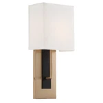 Crystorama Brent Light Wall Mount, Gold/ Black Forged BRE-A3631-VG-BF. Fixed Price $198.00.