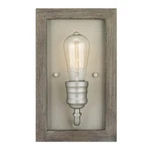 Home Decorators Palermo Grove 7 In. 1-LIGHT Antique Nickel Farmhouse Sconce. Fixed Price $39.99.