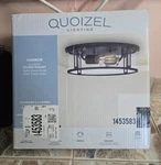 Quoizel Lighting Harbor 2 Indoor Flush Mount Matte Black. Fixed Price $40.00.