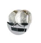 ET2 E24260 Chrome Orb Ii 6"H Led Wall Sconce With Crystal Bubble Glass Shade. Fixed Price $171.20.