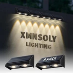 8 Pack Solar Wall Lights - Waterproof Led Outdoor Lighting For Home & Garden. Fixed Price $73.99.