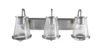 Home Decorator Georgina 24" Brushed Nickel Industrial Bathroom Vanity Light. Fixed Price $69.99.