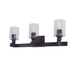 Forte Lighting Myo Bath Vanity Antique Bronze Clear 5288-03-32. Fixed Price $145.95.