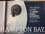 Hampton Bay Marsden 5.5 In. Transitional Wall Mount Sconce Light. Fixed Price $25.00.