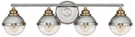 Hinkley Fletcher 32" Wide Polished Nickel 4-LIGHT Bath. Fixed Price $549.00.