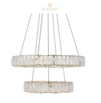 Elegant Lighting 3503G24 Monroe 24"W Led Crystal Ring - Gold*new*. Fixed Price $659.99.