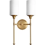 Quorum Celeste Light 10.75' Wall Mount, Aged Brass 5309-2-80. Fixed Price $105.60.