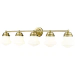 Z-lite 735-5V-LG Vaughn Light 40.75 Inch Luxe Gold Vanity Wall. Fixed Price $342.00.