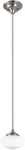Sea Gull Lighting 65436-962 Academy 1-LIGHT Pendant Brushed Nickel White Globe. Fixed Price $39.95.