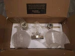 Elegant Lighting LD2312BR Gene Wide Bathroom Vanity Clear Brass Sulilivan. Fixed Price $38.95.
