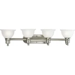 Progress Lighting Madison Collection 4-LIGHT Brushed Nickel Bath. Fixed Price $29.99.