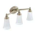 Moen YB2863BN Brushed Nickel Three Globe Bath Light. Fixed Price $218.22.
