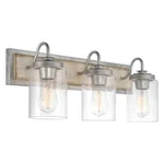 Kira Home Greyson 22" 3-LIGHT Farmhouse Vanity / Bathroom + Cylinder Seede. Fixed Price $59.60.