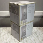 2PC Allen + Roth Wall Sconce 4.13IN Light Chrome Finish Clear Hammered Glass. Fixed Price $44.99.