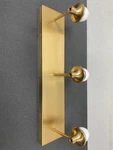 Crystorama RAM-A3403-VG Ramsey 3-LIGHT Vanity With Frosted Shades Gold.. Fixed Price $277.99.