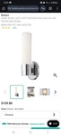 George Kovacs Lighting Led Wall Sconce Saber Chrome P5041-077-L. Fixed Price $72.53.