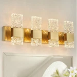 Vanity Lights Fixtures For Bathroom Wall Over Mirror Led Gold Crystals. Fixed Price $79.97.