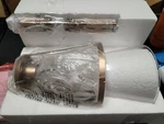 Optimant Lighting Gold Pendant Light, Modern Glass Hanging Fixture For.... Fixed Price $74.99.