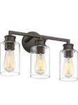 Emliviar 3-LIGHT Vanity Light, Farmhouse Oil-rubbed Bronze*. Fixed Price $38.50.