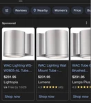 Wac Lighting WS-W2605-AL Tube Energy Star Led Wall Light, Brushed Aluminum. Fixed Price $89.00.